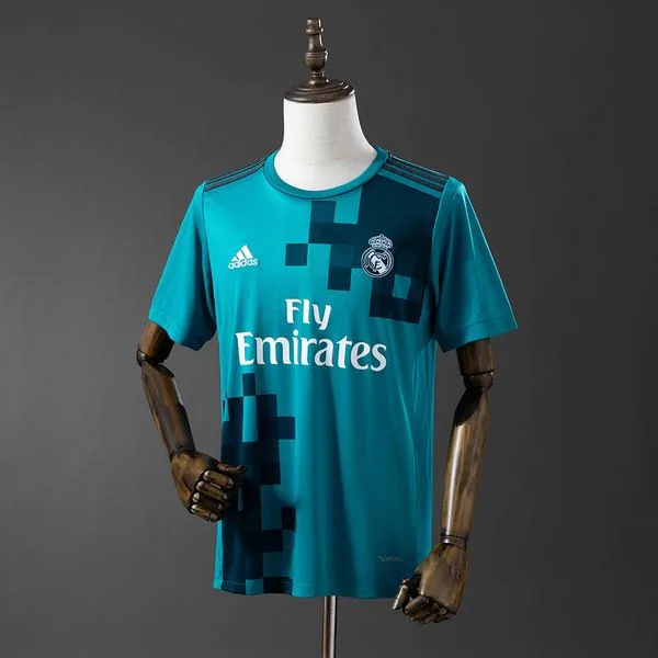 Camiseta de fútbol Real Madrid 2017/18 VISITANTE MANGA CORTA VERSION FAN